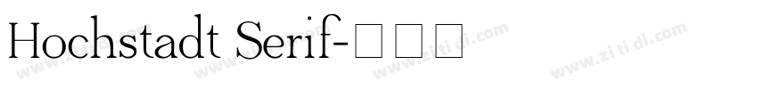 Hochstadt Serif字体转换